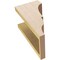 Ekena Millwork 6"W x 6"D x 12"H Wide Asheboro Rough Cedar Woodgrain TimberThane Corbel, Primed Tan CORUR06X06X12ASHRCPR - alternate 3